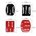 Mosuch 4pcs Curved+4pcs Flat Adhesive Sticky Mounts for Gopro Hero2, Hero3 and Hero3+