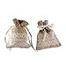 Burlap & Lace Drawstring Bag- 25Pack -3.5