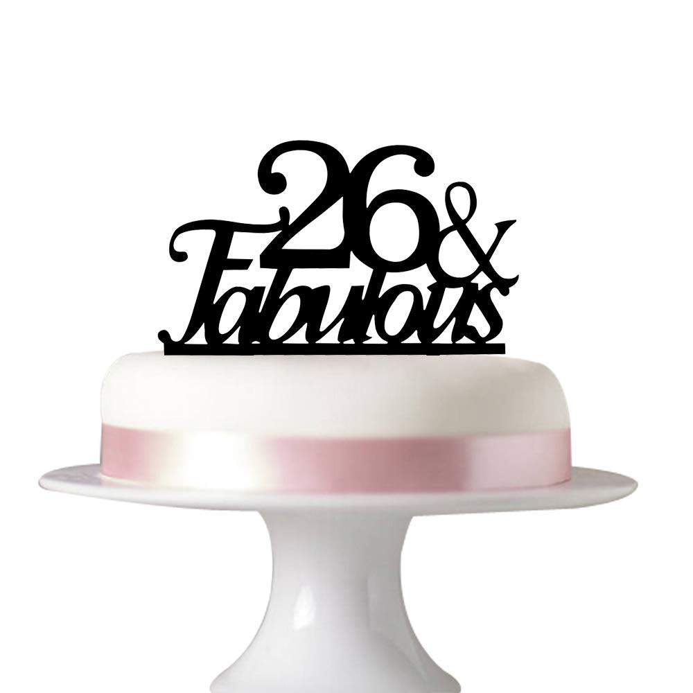 Amazoncom 26 Fabulous Cake Topper For 26th Birthday Party
