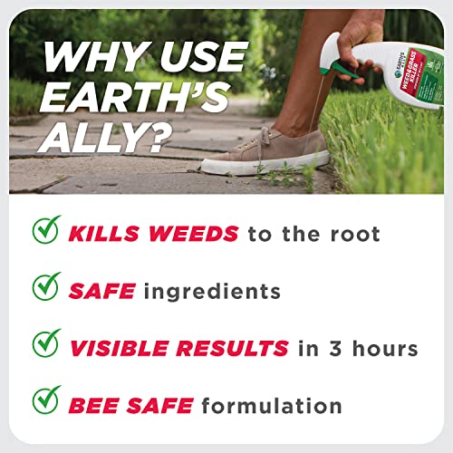 Earth's Ally Weed and Grass Killer Safe, PetFriendly Natural Weed Control Spray for Driveways