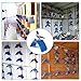 Volwco 20Pcs/Set Dove Rest Stand, Premium Pigeon Perch Plastic Heat Resistance Bird Pigeon Stand Support Bird Supplies Accessories for Outside Cage Large Bird Perches Treethumb 2