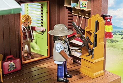 playmobil ranger station with animal area