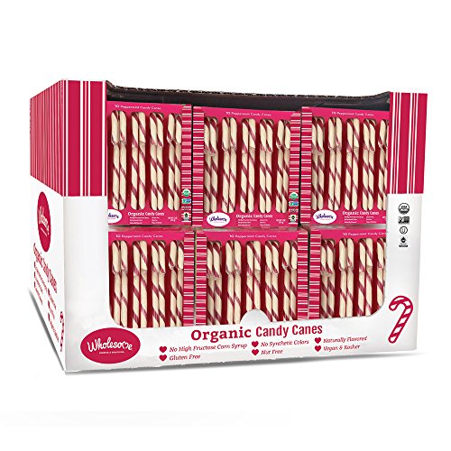 Wholesome Organic Candy Canes 50 Oz Single Unit by Wholesome Sugar Free Desserts