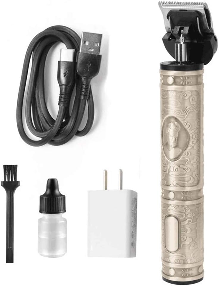 Mens Beard Trimmer Kit Body Mustache Trimmer for Nose Ear Grooming Trimmer Kit Body Grommer Hair Trimmer for Men Cordless USB Rechargeable All-in-One （Silver）, Auto Trimmer