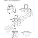 Simplicity 8037 Cosmetic Bag, Backpack, and Tote Bag Sewing Patterns, One Size Only