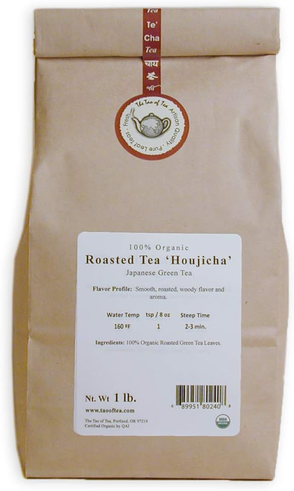 The Tao of Tea Roasted Tea Houjicha, 1-Pounds