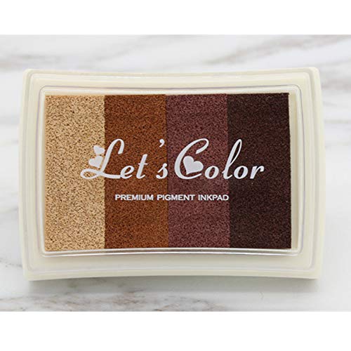 STORE-HOMER - Multicolour Creative DIY Oil Rubber Stamps Ink Pad for Wedding Decoration Party Favors and Gifts Craft Supplies Fingerprint Tree - Thumbnail 6