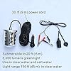 Apollointech-Green-Deep-Drop-LED-Submersible-Night-Fish-Attracting-Fishing-Light-5000-Lumens-IP68-Anodized-Aluminum-Housing-30-ft-cord-for-Crappie-Bass-Striper-Catfish-Baitfish-Walleye-Shad-Minnows
