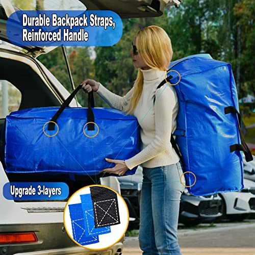 Moving Boxes Heavy Duty Extra Large Storage Bags, Blue Moving Bags