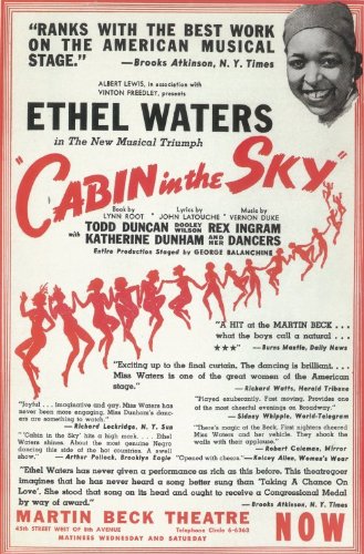 Amazon Com Cabin In The Sky Broadway Movie Poster 27 X 40