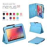 onWay Google Nexus 10 Case - Slim Folio Case Cover for Google Nexus 10 Inch Android Tablet (Nexus 10, SKY BLUE)