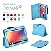 onWay Google Nexus 10 Case - Slim Folio Case Cover for Google Nexus 10 Inch Android Tablet (Nexus 10, SKY BLUE)