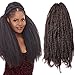 Pack of 3 Afro Kinky Marley Braids Hair Extensions ELEGANT MUSES Kanekalon Synthetic Twist Crochet Braiding Hair 18 inch 100g/pcs (18 inch, 4#)