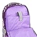 J World New York Sundance Rolling Backpack Girl Boy Roller Bookbag, Purple Flower, 20 X 13 X 9 (H X W X D)
