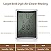 BENGOO Home Humidity Monitor Indoor Hygrometer Thermometer Stand/Wall Mount with 4 inch Large, LCD Display for Baby Room Bedroom Office Greenhouse Warehouse