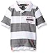 U.S. Polo Assn. Little Boys Striped Jersey Polo Shirt, Black, 5/6