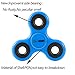 Fidget Toy Spinner, RunRRIn Hand Spinner Glow in the Dark with Ceramic Bearing Anti- Anxiety,ADD,Adhd and Stress Relief(Blue)
