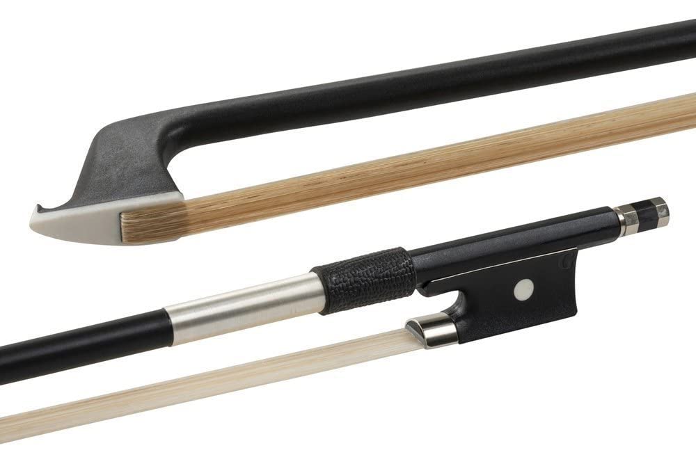 GLASSER violin bow,fibre glass, Made in USA, 203SH-18, nickel silver taping, for 1/8 violin