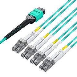 10Gtek Fiber Optic Cable Patch Cord - MPO to 8X LC