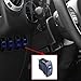ESUPPORT Car 12V 20A Momentary Light Button Rocker Toggle Switch Blue LED Winch in Out ON-Off-ON 7Pin