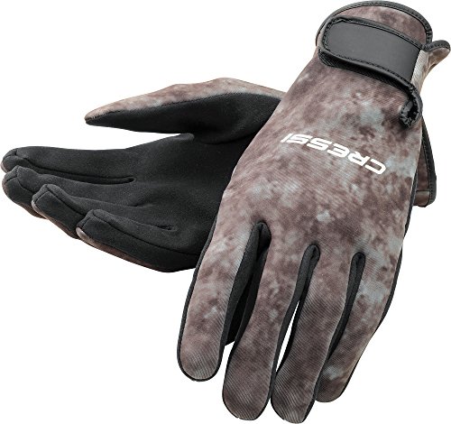 Cressi Hunter Gloves 2 mm Camouflage Gloves, Camo Brown, 2 mm, XL