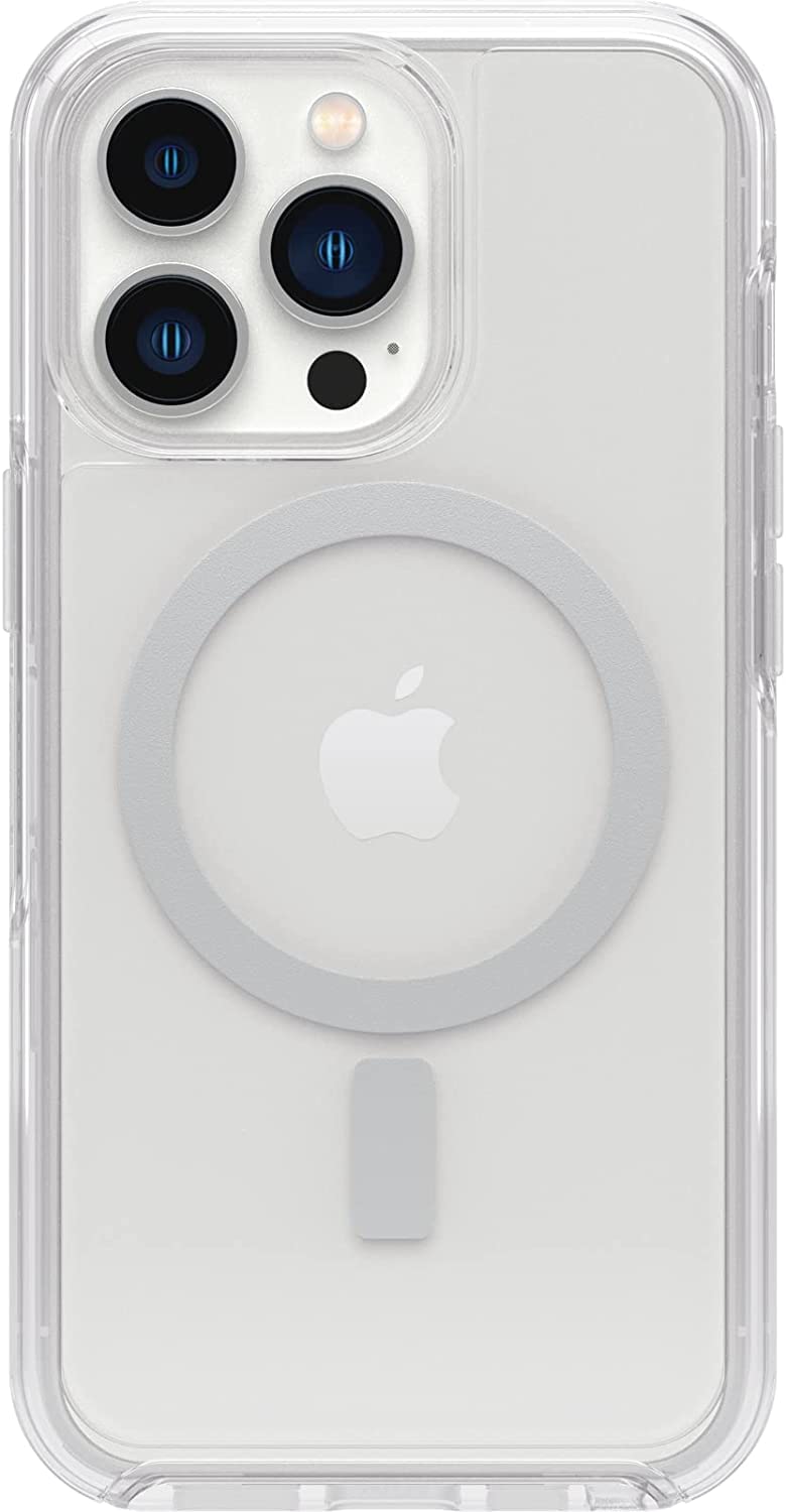 OtterBox iPhone 13 Pro (Only) - Symmetry Clear Series+ Case - Clear - Ultra-Sleek - Snaps to MagSafe - Raised Edges Protect Camera & Screen - Non-Retail Packaging