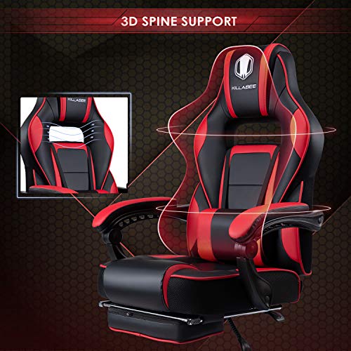 KILLABEE Massage Gaming Chair Racing Computer Desk Office Chair High