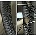 ANTYE Universal 15 inch Microfiber Leather Auto Car Steering Wheel Cover Anti-Slip Stitch On Wrap Hand Sewing with Needle & Thread (Size M, Black)