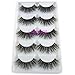 3D Mink False Eyelash LASGOOS Degisn Luxurious Natural Messy Volume Fluffy Long Hot Fake Eyelashes 5 Pairs/Box A11-5