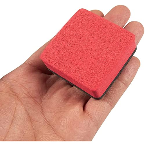 24 Pack Mini Dry Erase Erasers for Classroom, Whiteboard, 4