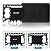 Stainless Steel 46 in 1 Multi-functional Credit Card Survival Pocket Tool with Pouch.Perfect Fits in Your Wallet - Black