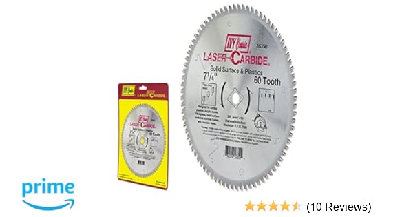 Ivy Classic 36350 Laser Carbide 7 1 4 Inch 60 Tooth Solid Surface