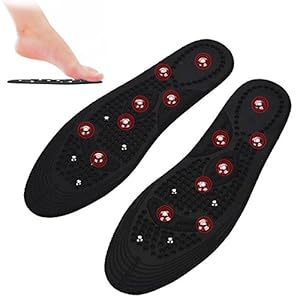 Magnetic Massage Insoles, Breathable Sweatproof Health Foot Insoles Boots Pads, Magnetic Shoe Inserts Health Foot Care Pads Reflexology Pain Relief