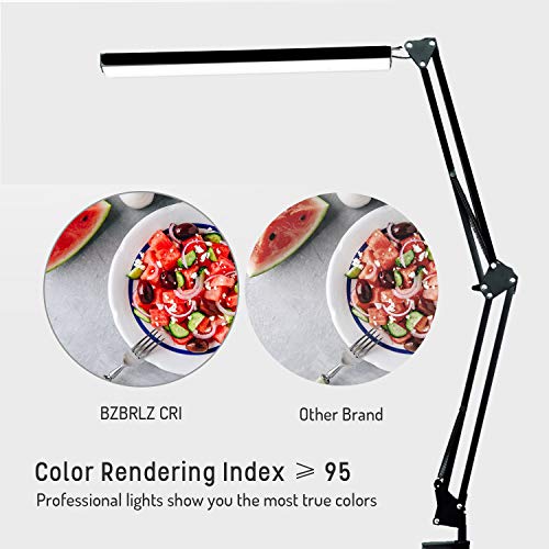 LED Desk Lamp, BZBRLZ Metal Swing Arm Lamp, EyeCaring Architect Task
