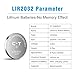 CT ENERGY Rechargeable Lithium Coin Cells LIR2032 Coin Button Li-ion Batteries 2032 with 500+ Charging Cycles Replace CR2023