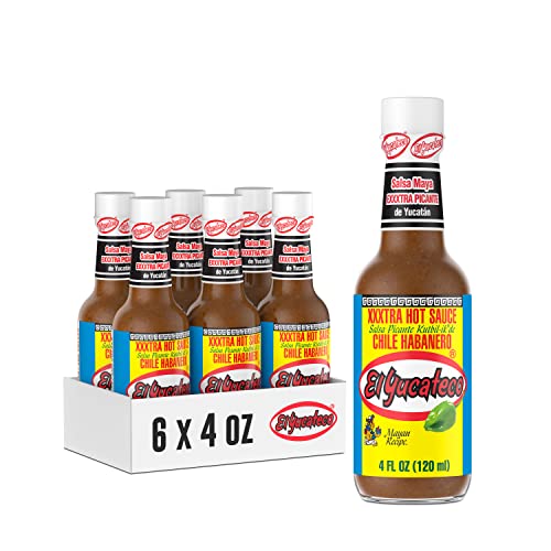 El Yucateco XXXtra Hot Habanero Sauce 4 oz 6 Pack11250 Average