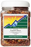 Mother Earth Products Dried Tomato Dices/Flakes, Quart Jar