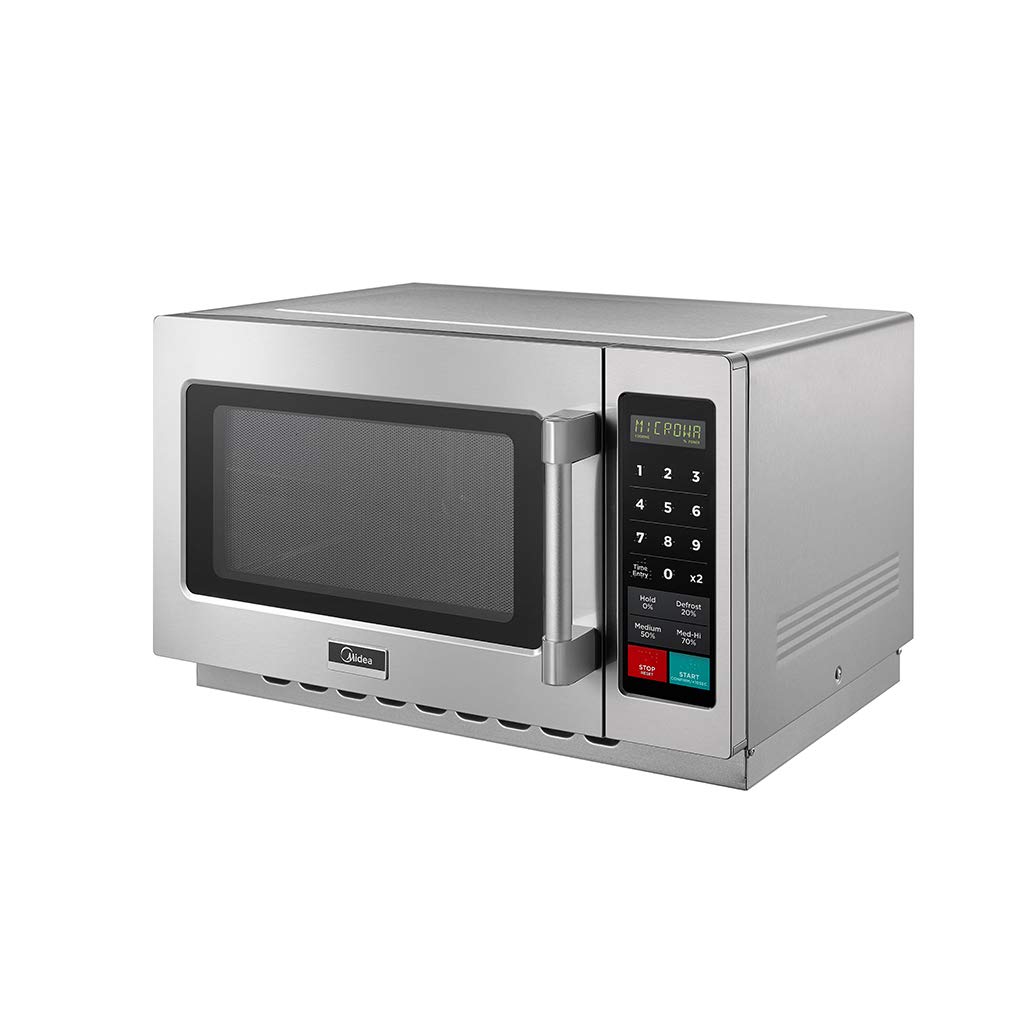 Midea Equipment 1034N1A Countertop Commercial Microwave Oven with Touch Control, 1000W, Stainless Steel, 1.2 CuFt
