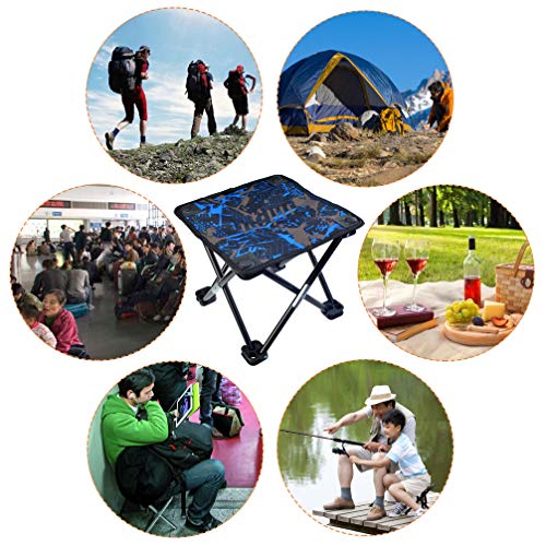 Tongcloud Portable Folding Stool Folding Chair Camping Stool for BBQ, Fishing, Hiking, Garden Lightweight Sturdy Chair