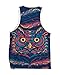 INTO THE AM Hoot Men's Sleeveless Tank Top Shirt (Large)