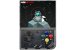 Miyoo Miyoo Mini Plus Retro Gaming Console, Handheld Game Console with 3000mAh Battery 3.5'' IPS Screen, Compatible with a Large Variety of Classic Games. Support WiFi & RTC, Black