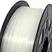 CCTREE 1.75mm PLA 3D Printer Filament Accuracy +/- 0.03 mm 1kg Spool (2.2lbs) for Creality Ender 3/Ender 3 Pro,CR-10S/CR-10S Pro, Transparent
