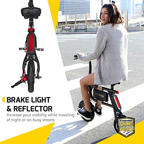 Swagtron Swagcycle SC1 Folding Electric Bicycle with Collapsible Frame and Handlebar Display