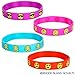 Rhode Island Novelty 7.75 Inch Rubber Emoticon Bracelets, Pack of 36