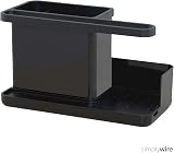 simplywire Sink Tidy Caddy Kitchen Organizer Removable Drip Tray Black view 2
