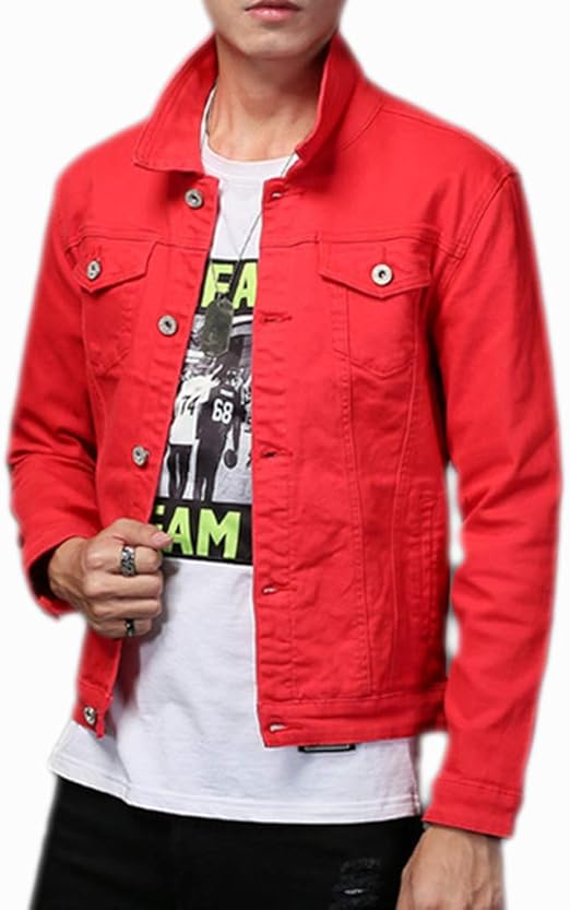 red denim jacket amazon