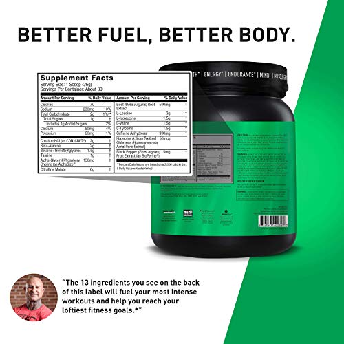 Pre Jym Pre Workout Powder Bcaas, Creatine Hci, Citrulline Malate