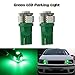PartsSquare 2 Pcs Green 5-5050-SMD Led Parking Lights Lamps For 168 2825 194 T10 2014 Nissan