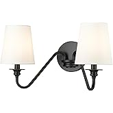 Z-Lite 7509-2S-MB Gianna Wall Sconce, 2-Light 120 Total Watts, Matte Black