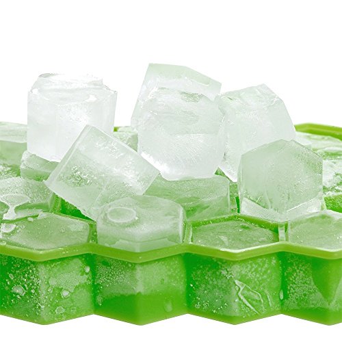 Eiswürfelform Silikon mit Deckel, Eiswürfelbehälter, 2 Stücke Ice Cube Tray, Eiswürfelbereiter BPA Frei, 37-fach… – Bild 3